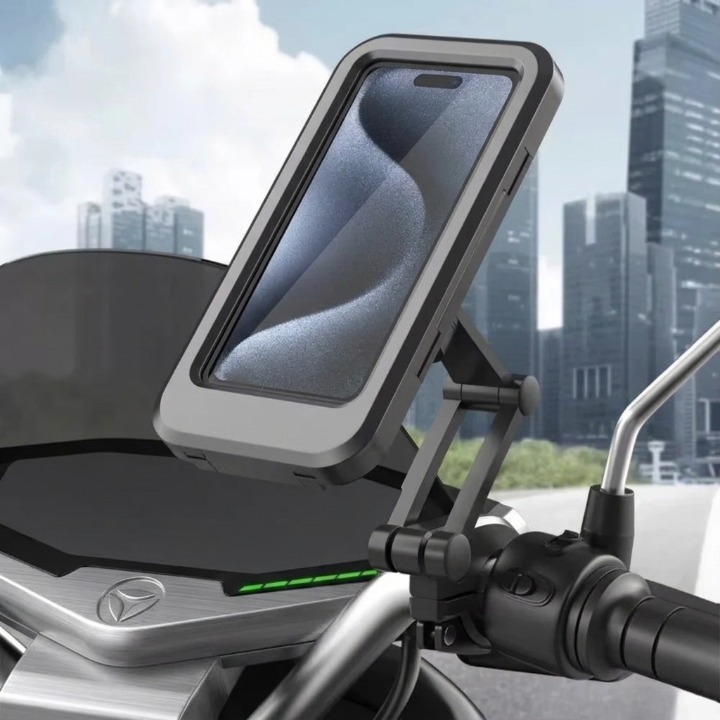 Fahrrad-Handyhalterung wasserdicht mit 360°-Drehung