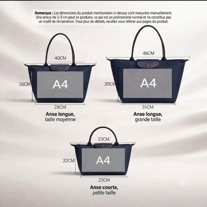 Éloria — Sac Cabas Femme Élégant & Spacieux | Nylon & Détails Simili Cuir