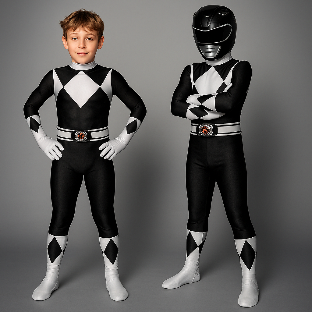 Superheld Kinderkostüm Stretch-Polyester Cosplay Jumpsuit mit Maske