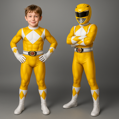 Superheld Kinderkostüm Stretch-Polyester Cosplay Jumpsuit mit Maske