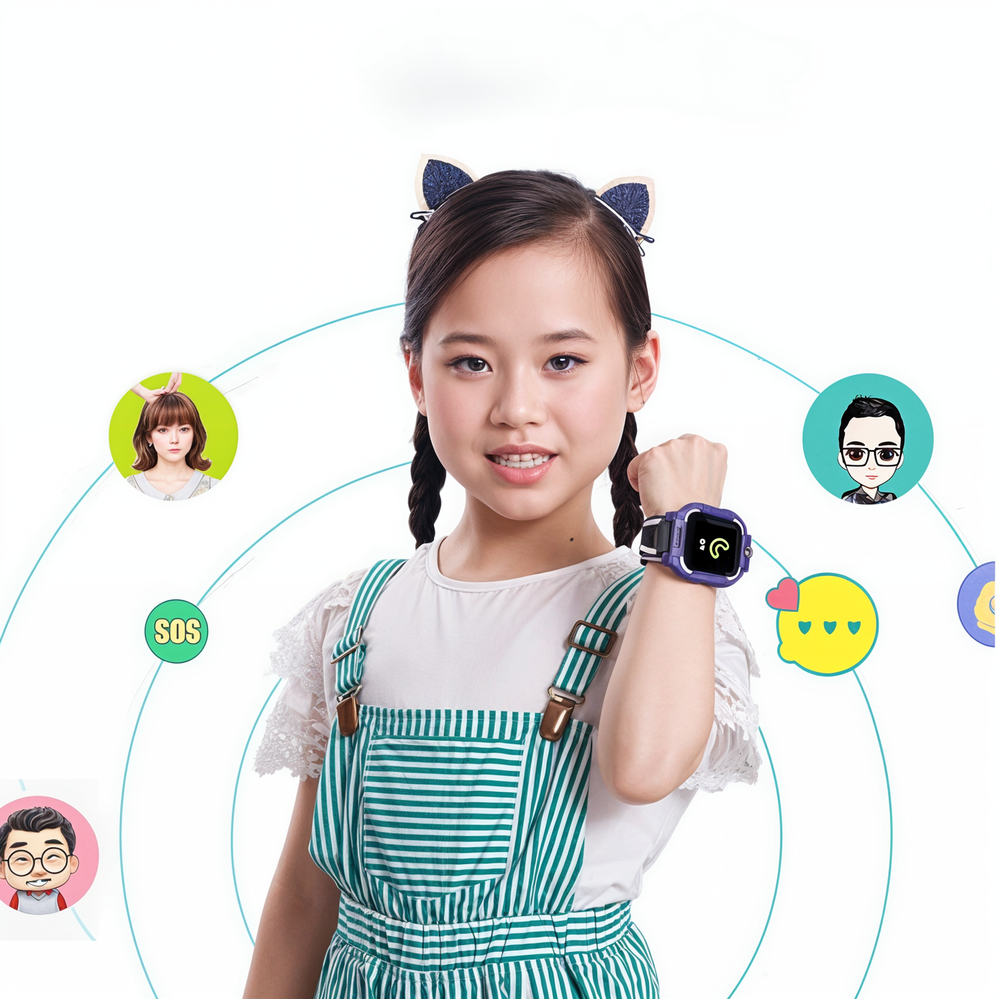 Smartwatch Kinder mit GPS, Telefonfunktion & SOS-Taste – sicher & einfach zu bedienen