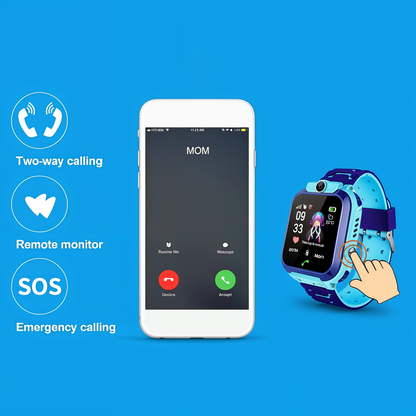 Smartwatch Kinder mit GPS, Telefonfunktion & SOS-Taste – sicher & einfach zu bedienen