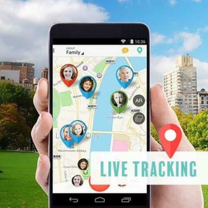 Kompakter Echtzeit-SOS- und Geofencing-GPS-Tracker