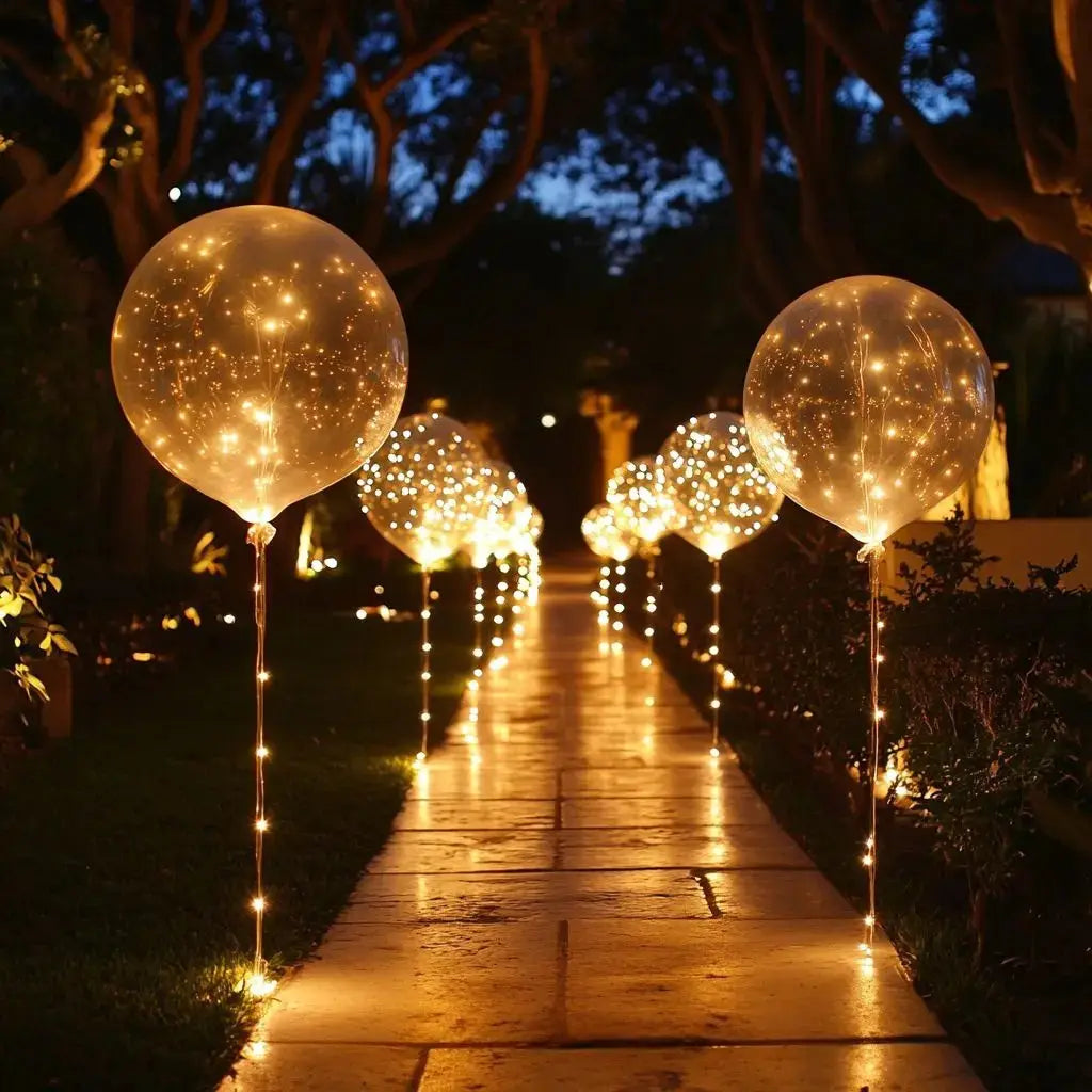 LED-Ballons – Warmweißes Licht für Partys & Hochzeiten | 10er-Set