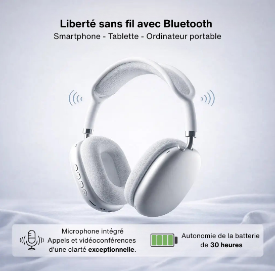 Casque Bluetooth Over-Ear · Son Pur & Silence Total