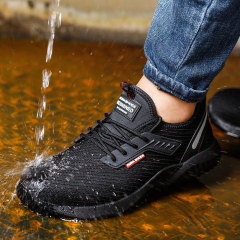 Sicherheitsschuhe – leicht, atmosphärisch &amp; mit Stahlkappe und Kevlar-Zwischensohle