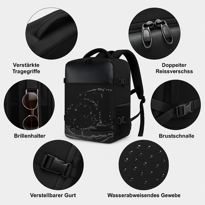 Reiserucksack 40L – Wasserfest, USB-Ladeanschluss & Laptopfach 15.6