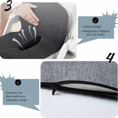 Sitzkissen | Ergonomisches Memory Foam Sitzkissen | Druckentlastend & Rutschfest | ErgoComfort