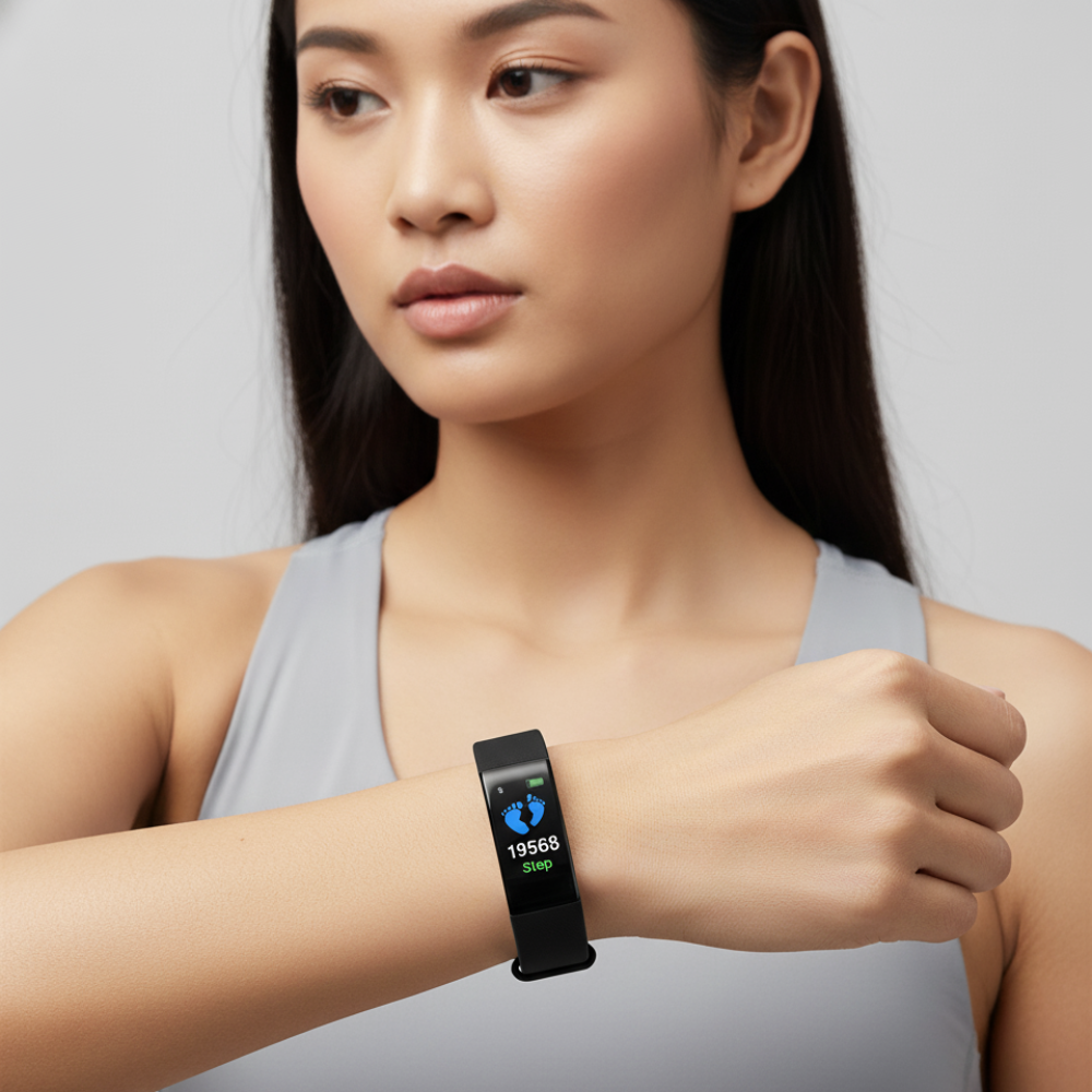 Fitness Uhr Senioren Silikon Wasserdicht