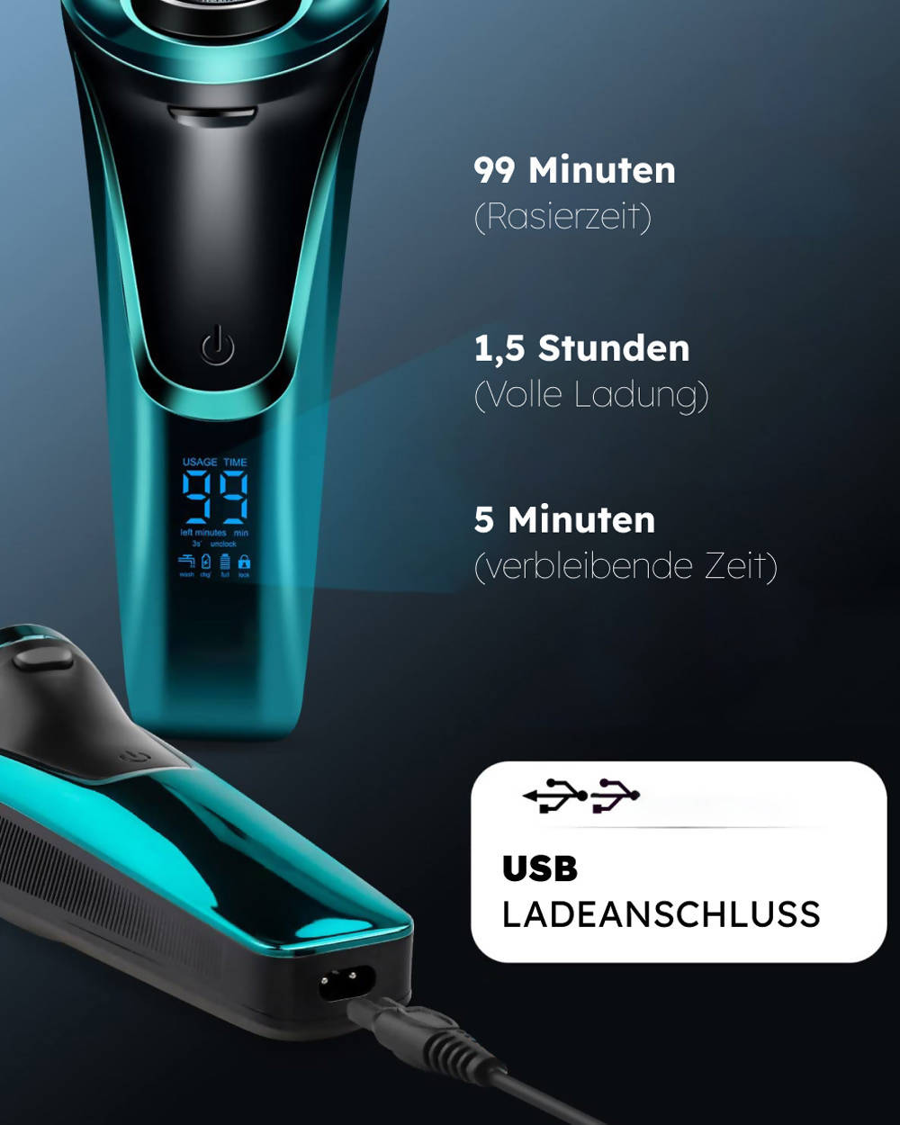 Elektrischer Herrenrasierer Pro