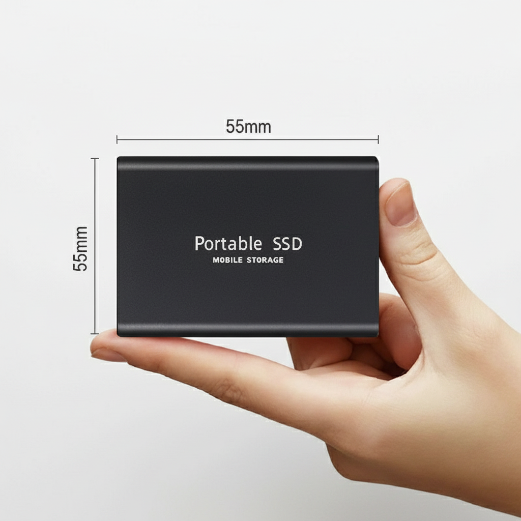 Disque Dur Externe SSD Ultra-Rapide - Stockage Compact et Haute Capacité