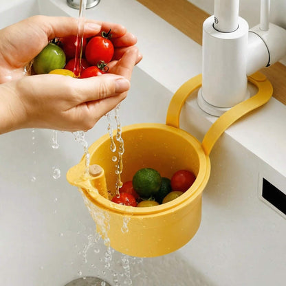 Panier d'égouttage suspendu – Système de filtration en deux parties, vidange en un clic