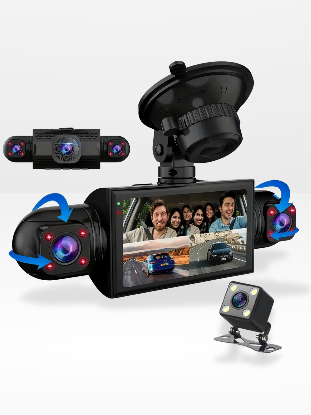 Dashcam Voiture 360° | DashGard Pro CX360 | Surveillance Totale®