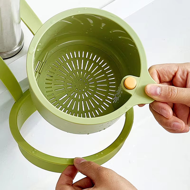 Panier d'égouttage suspendu – Système de filtration en deux parties, vidange en un clic