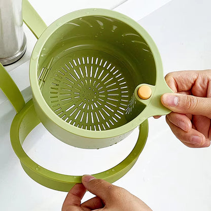 Panier d'égouttage suspendu – Système de filtration en deux parties, vidange en un clic