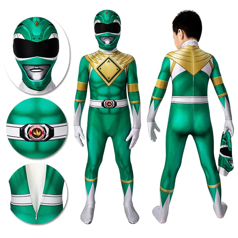 Superheld Kinderkostüm Stretch-Polyester Cosplay Jumpsuit mit Maske