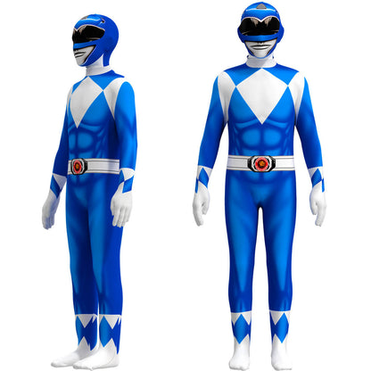 Superheld Kinderkostüm Stretch-Polyester Cosplay Jumpsuit mit Maske