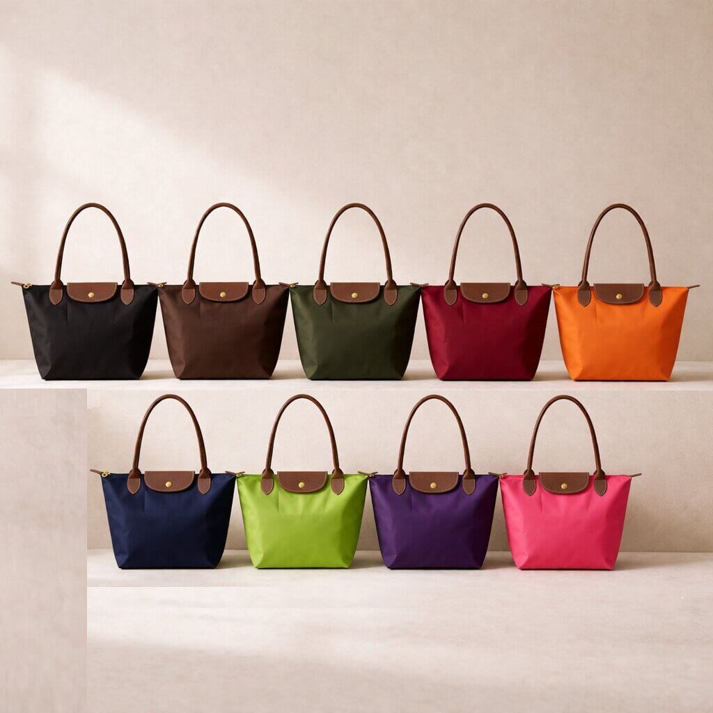 Éloria — Sac Cabas Femme Élégant & Spacieux | Nylon & Détails Simili Cuir