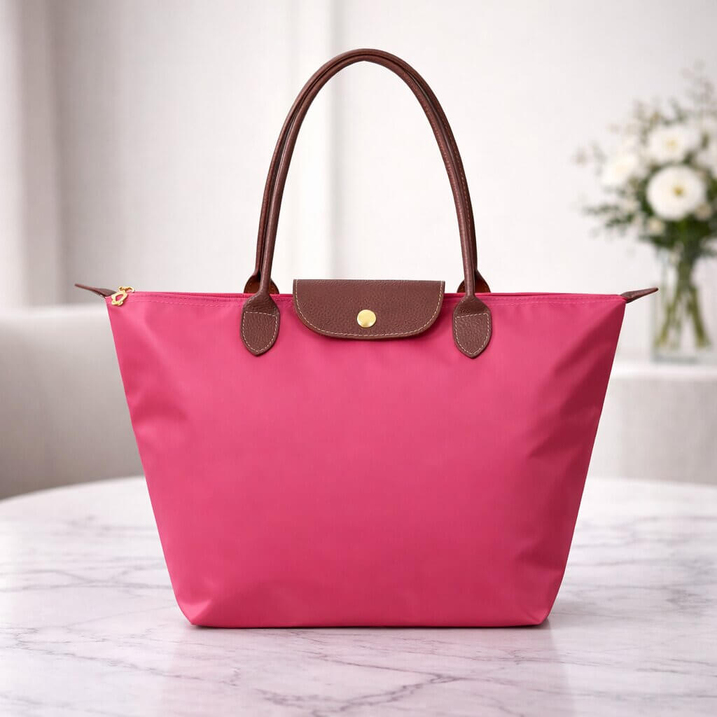 Éloria — Sac Cabas Femme Élégant & Spacieux | Nylon & Détails Simili Cuir