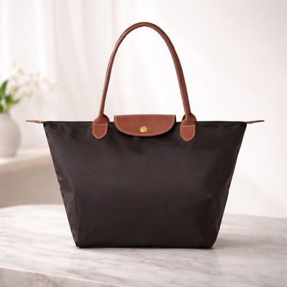 Éloria — Sac Cabas Femme Élégant & Spacieux | Nylon & Détails Simili Cuir