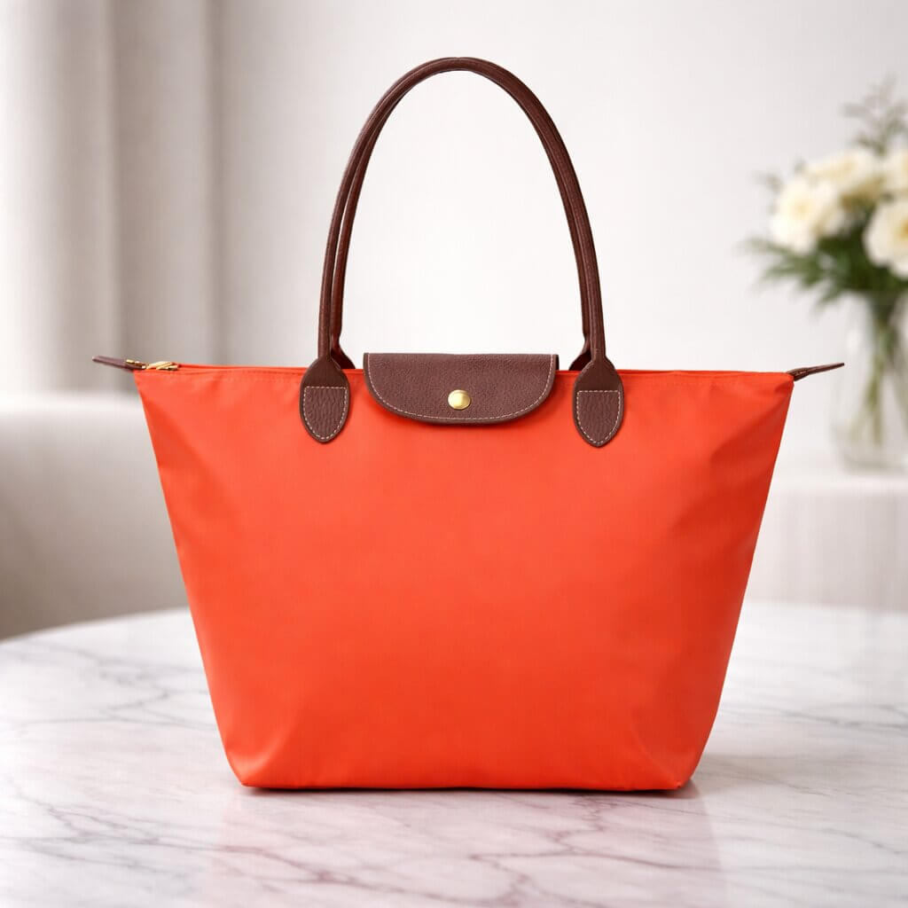 Éloria — Sac Cabas Femme Élégant & Spacieux | Nylon & Détails Simili Cuir