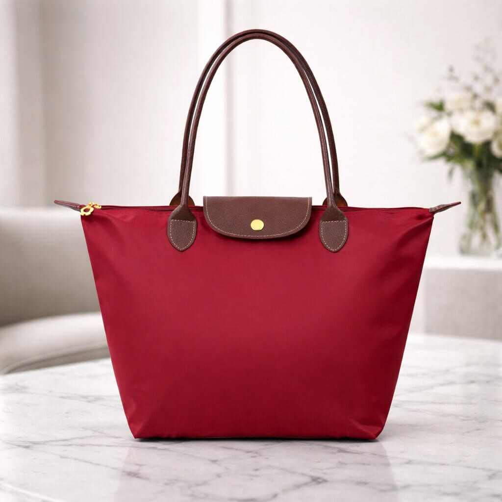 Éloria — Sac Cabas Femme Élégant & Spacieux | Nylon & Détails Simili Cuir