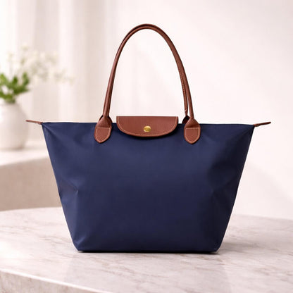 Éloria — Sac Cabas Femme Élégant & Spacieux | Nylon & Détails Simili Cuir