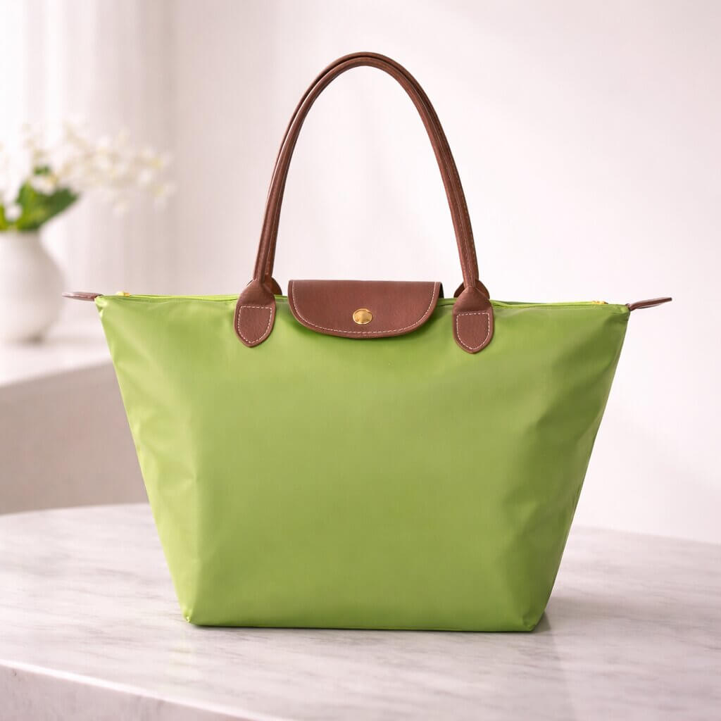 Éloria — Sac Cabas Femme Élégant & Spacieux | Nylon & Détails Simili Cuir