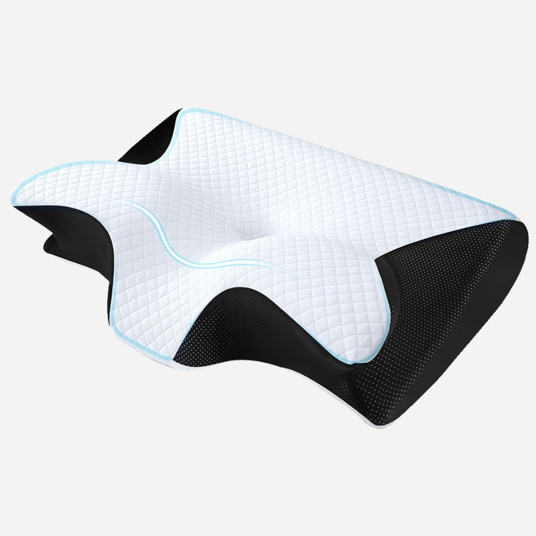 Nackenkissen – ergonomische Memory-Schaum-Kissen, atmungsaktiv, waschbarer Bezug