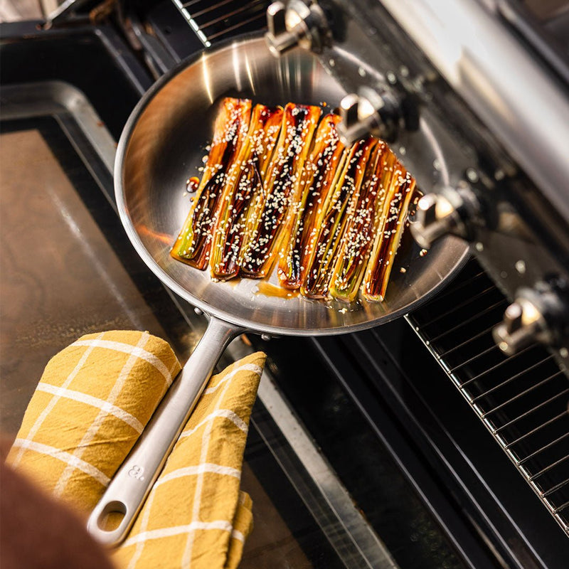 3-teiliges Edelstahl-Pfannen Set – PFAS-frei, Induktion & Langlebig | Cervora