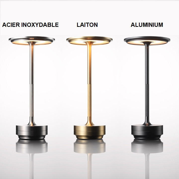 Lampe De Table Sans Fil Portable - Lumière à Intensité Réglable