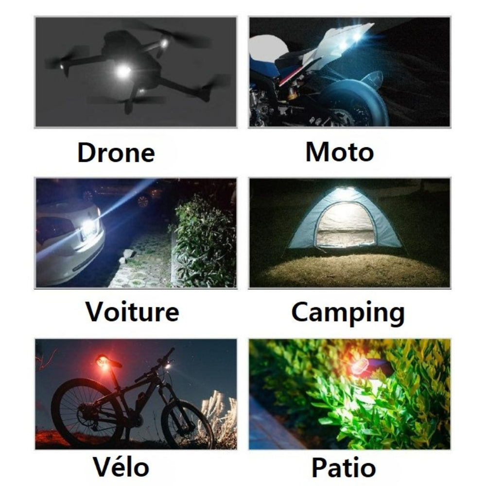 Stroboscope LED M3 pour Voiture, Moto, Vélo