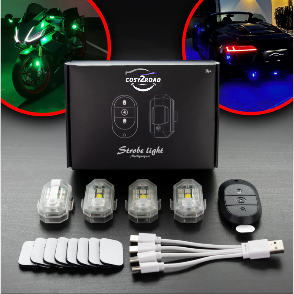 Stroboscope LED M3 pour Voiture, Moto, Vélo