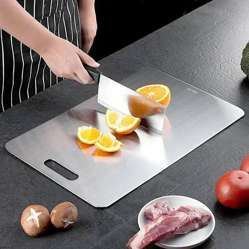 Planche à Découper en Titane Premium Anti-Bactérien