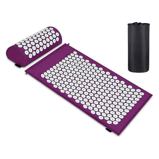Akupressurmatte / Ganzkörpermassage gegen Verspannungen & Schmerzen / 7911 Massagepunkte / Inkl. Kopfmatte & Tragetasche