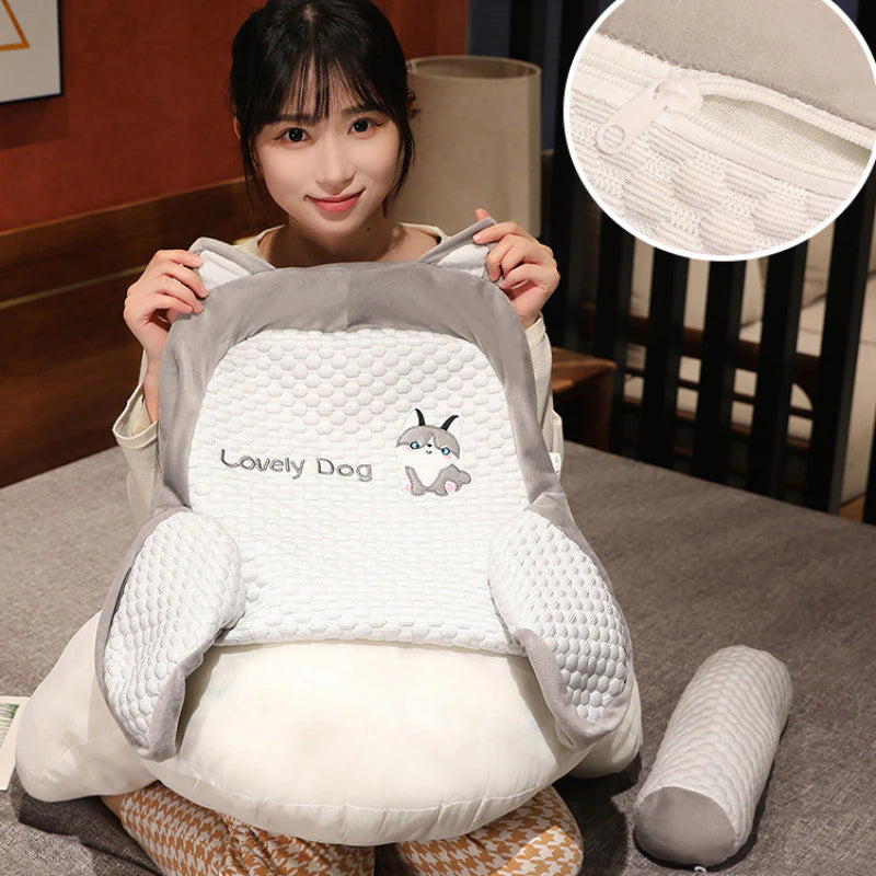 Coussin triangulaire ergonomique – Soutien et confort parfaits pour le dos, la nuque et les jambes !