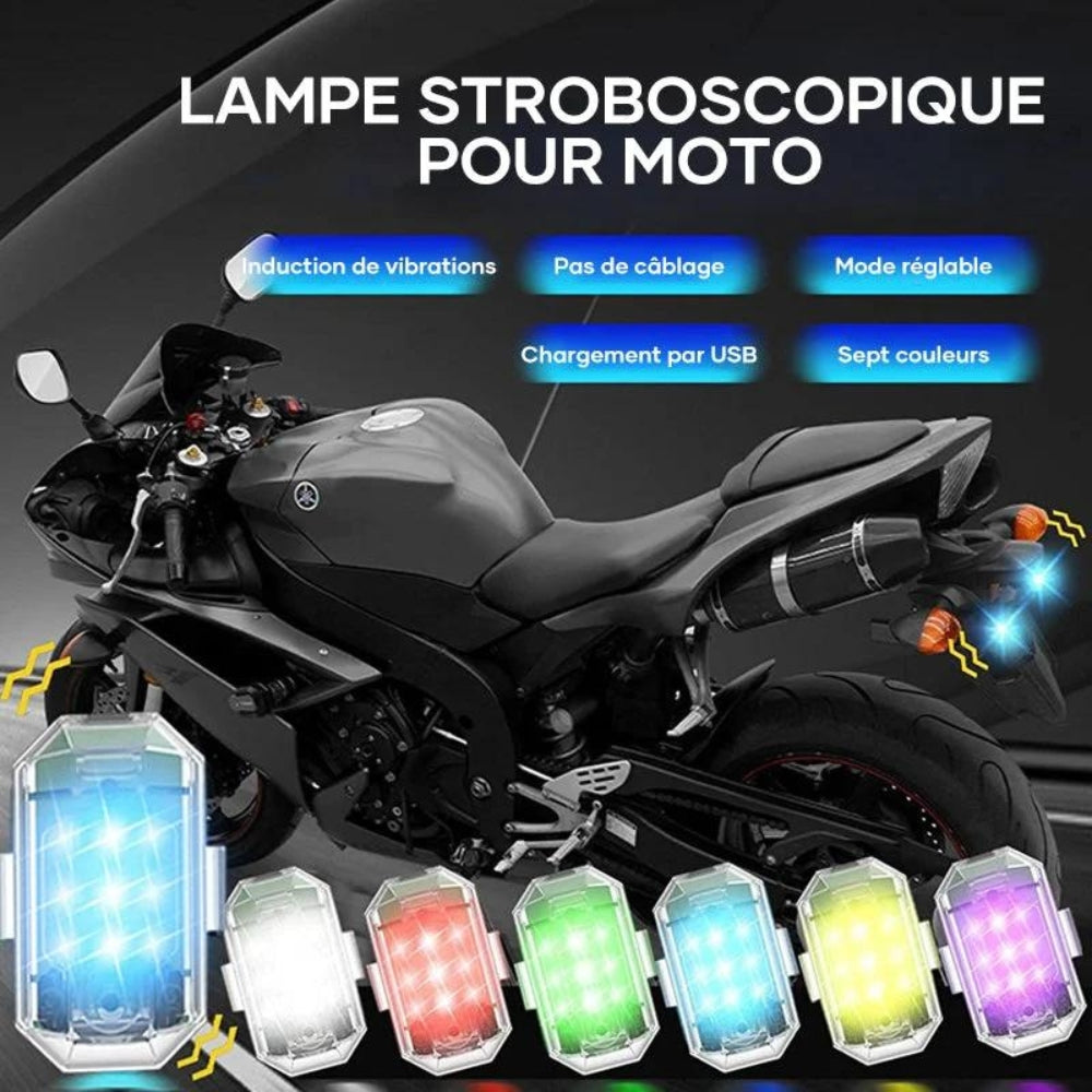 Stroboscope LED M3 pour Voiture, Moto, Vélo